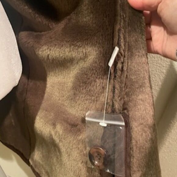 NWOT Appleseed's Brown 100 Polyester Brown Coat Size L - Picture 12 of 14